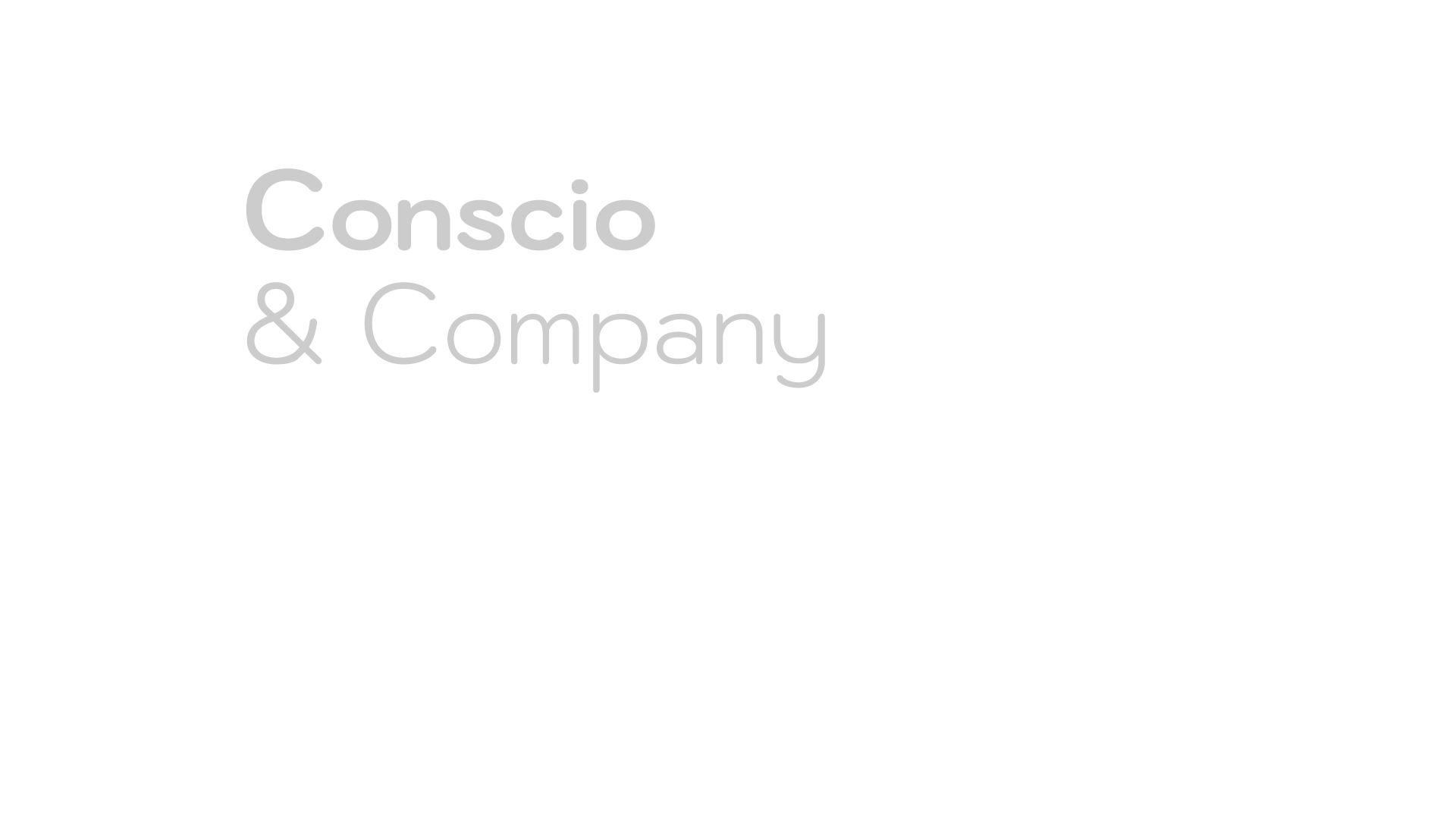 Conscio & Company - Text Logo